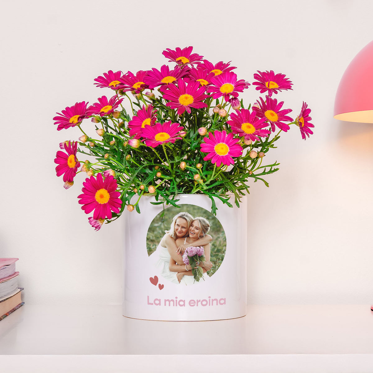 Vaso per Piante Personalizzato con Foto e Testo, Regali San Valentino, Regali Foto, Regali per la Mamma, Regali Romantici, Regali di Matrimonio, Regalini, Regalo, Idee Regalo