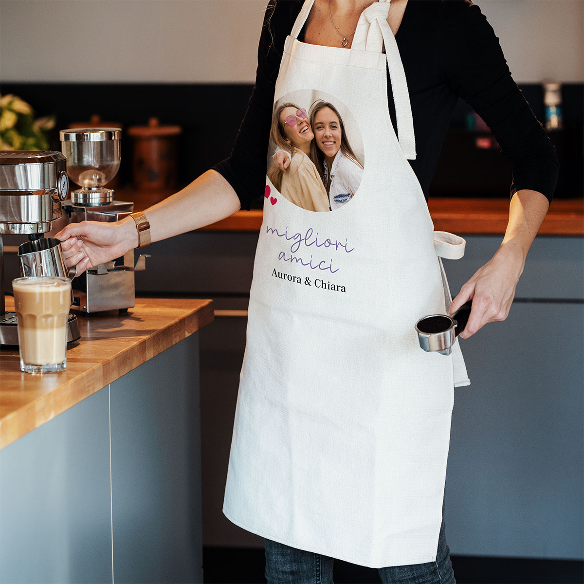 Grembiule da Cucina Personalizzato con Foto e Testo
