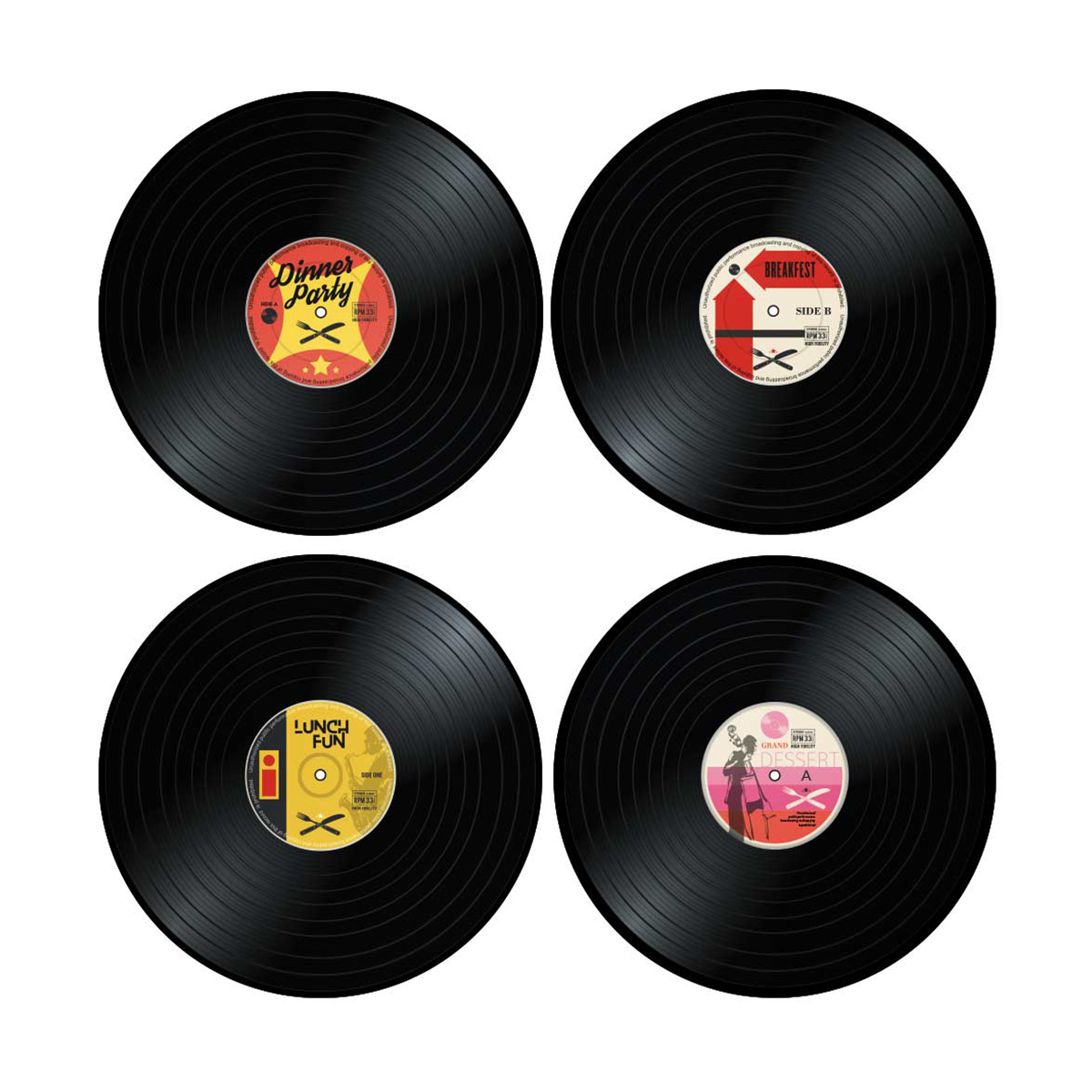 Tovagliette Vinile – set da 4