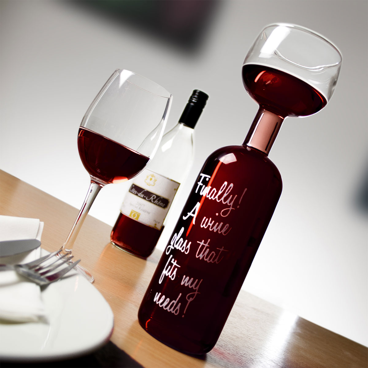 Bottiglia Bicchiere di vino