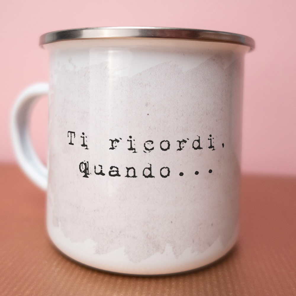 Tazza in Metallo Personalizzata con Ricordi