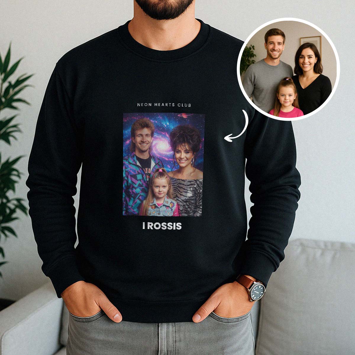 Personalisierbarer Zeitreise Pullover, Regali Natale, Regali Foto, Regali Divertenti, Regali Romantici, Regali di Matrimonio, Regalini, Regalo, Idee R