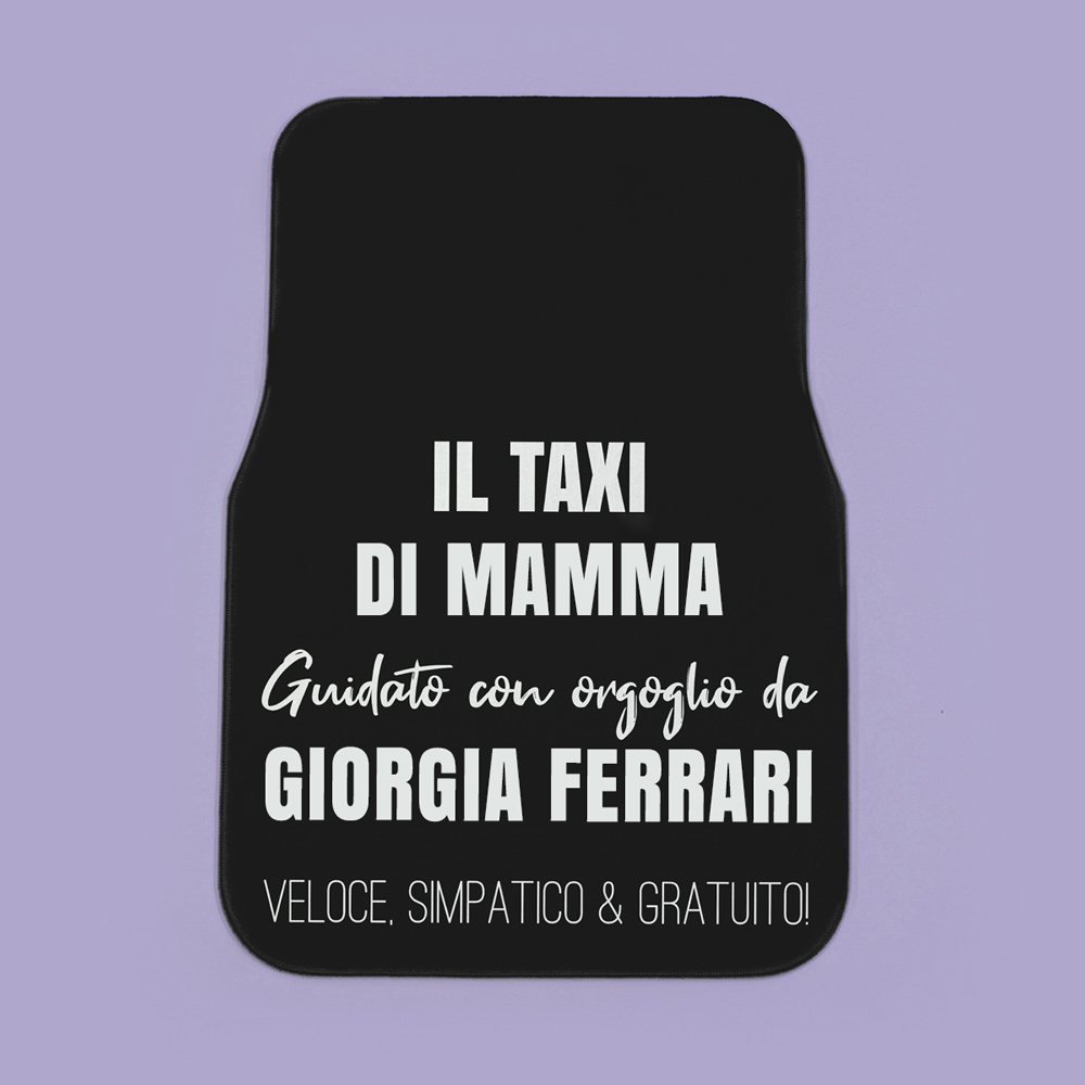Tappetino per Auto Personalizzato con Testo regali per lei tappetino per auto con testo su 5 righe