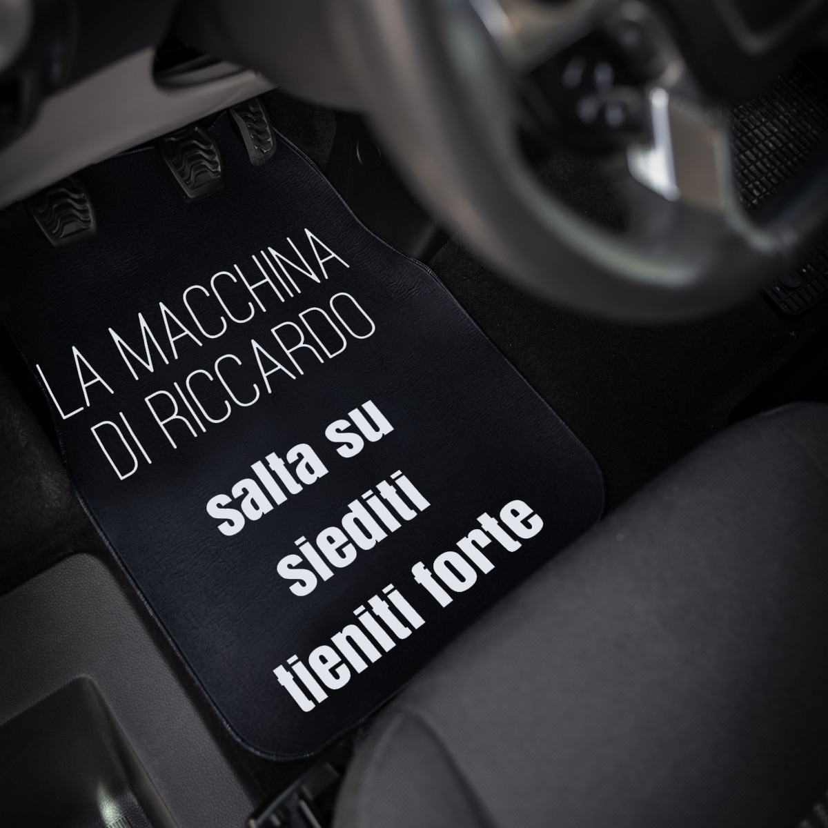 Tappetino per Auto Personalizzato con Testo regali per lui tappetino per auto con testo su 5 righe