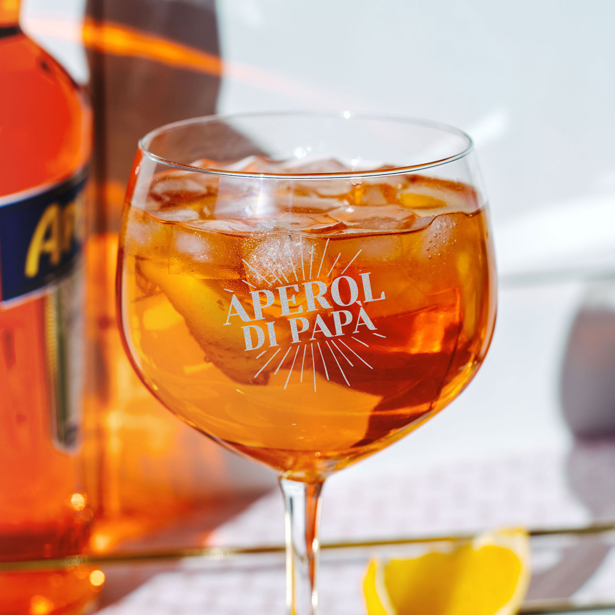 Bicchiere Spritz Aperol Personalizzato con Nome Regali per la Festa del Papà