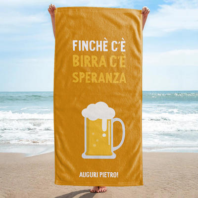 Telo Mare Personalizzato con Drink e Frasi Idee Regalo di Birra