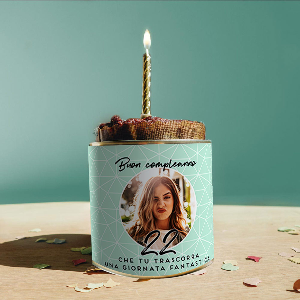 regali di compleanno per lei torta in lattina personalizzata per il compleanno