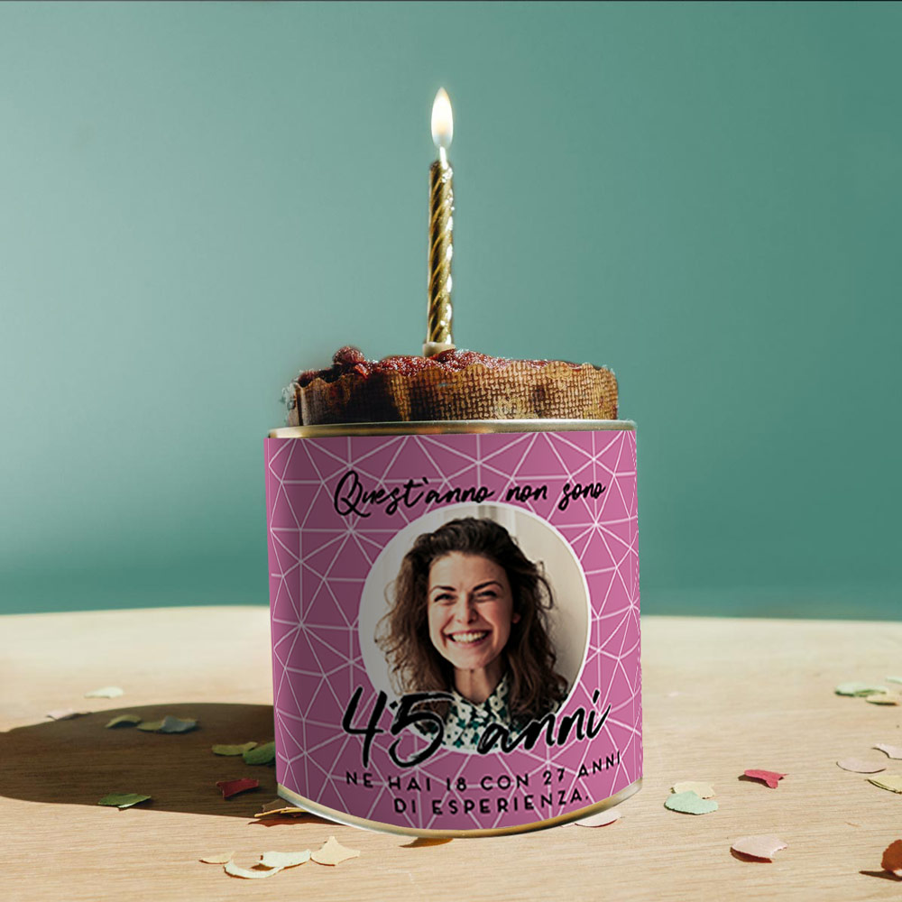 regali di compleanno per i 50 anni torta in lattina personalizzata per il compleanno
