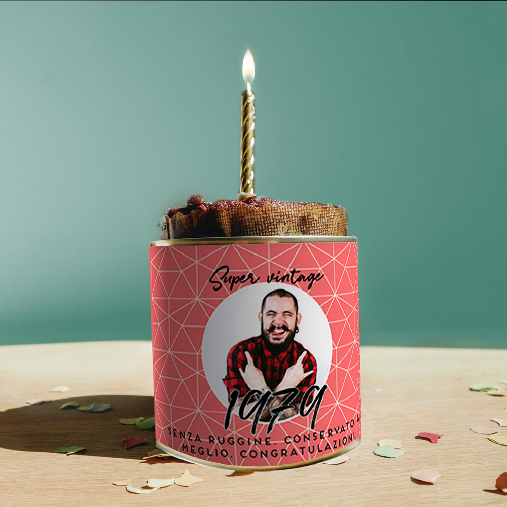 regali di compleanno per papà torta in lattina personalizzata per il compleanno