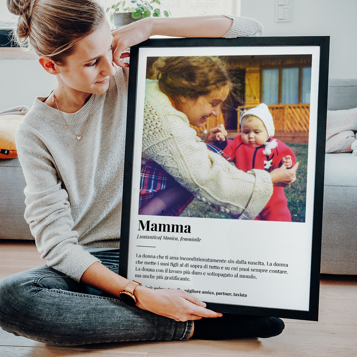 Poster Personalizzato con Foto e Definizione regali per la festa della mamma poster personalizzato con foto e definizione