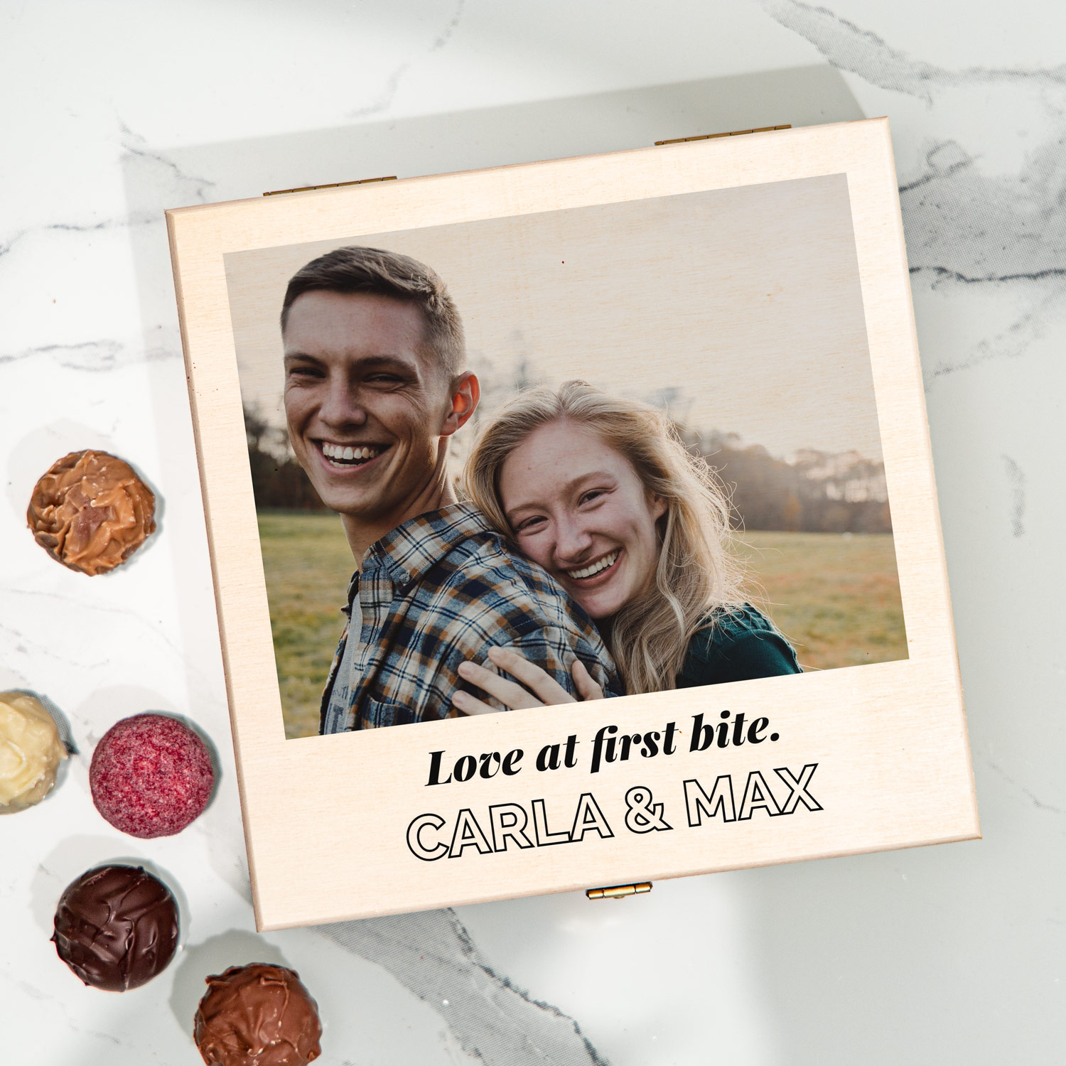 regali di matrimonio scatola di praline con foto e testo regali di matrimonio scatola di praline con foto e testo