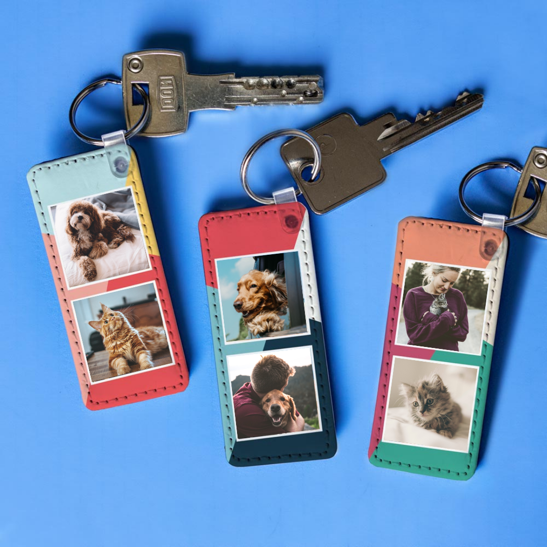 regali per amanti degli animali portachiavi personalizzabile con foto