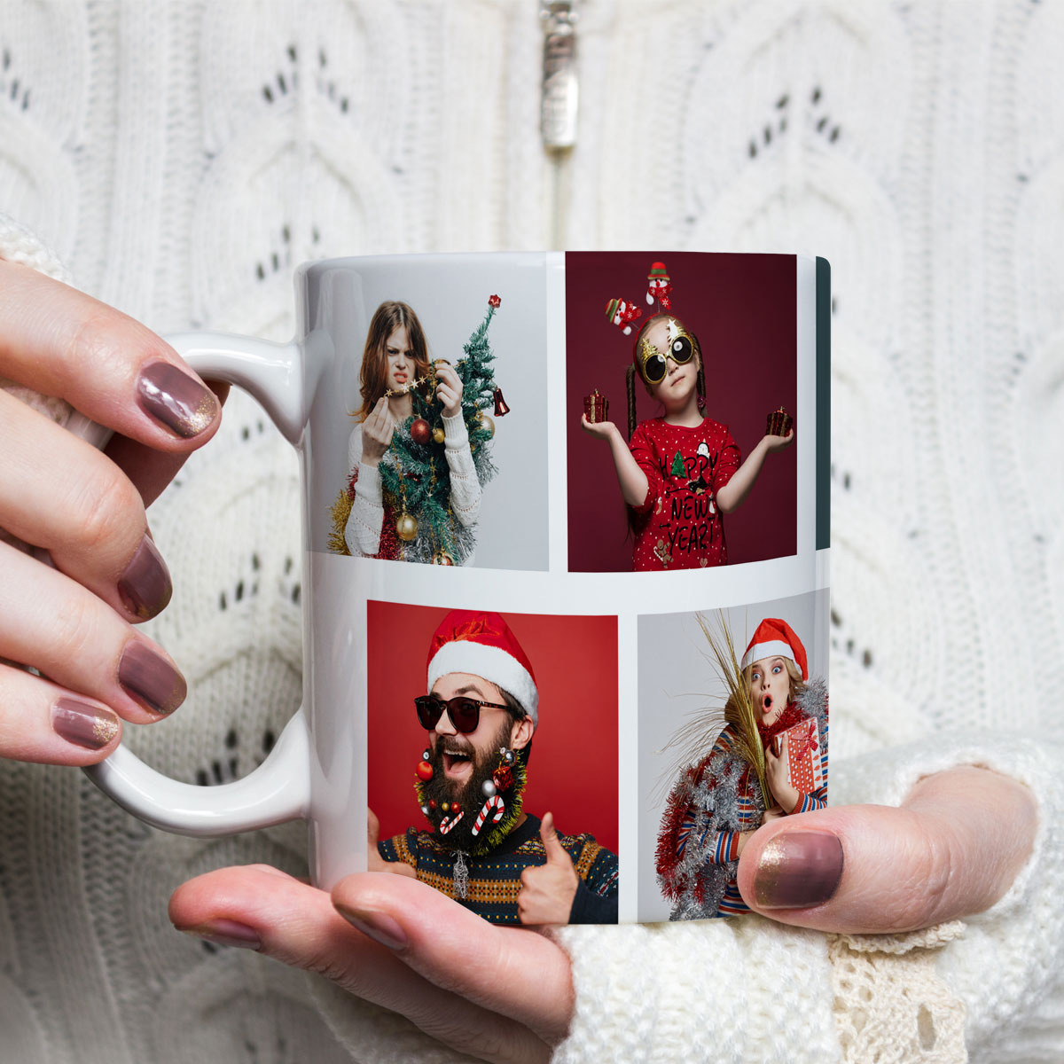 Personalisierbare Foto Tasse regali di natale per lui foto tazza personalizzabile