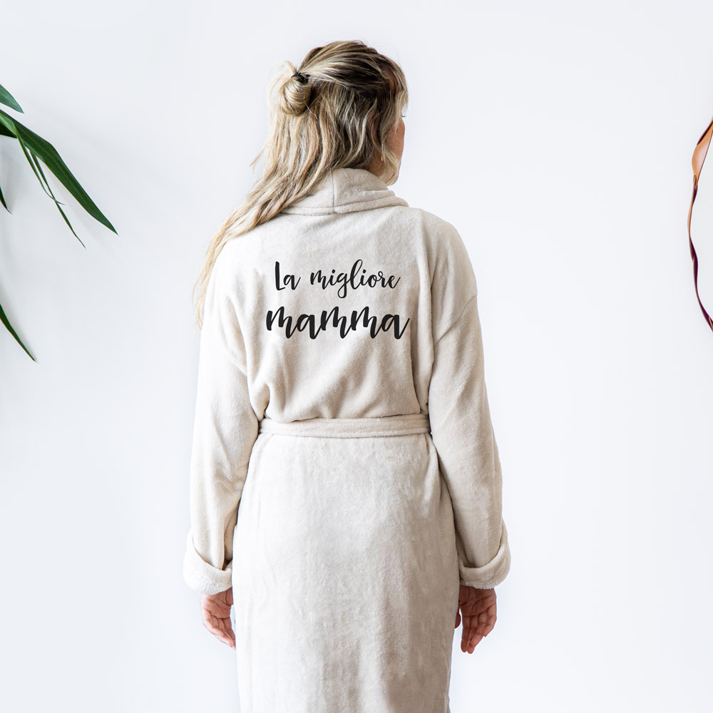 Accappatoio Personalizzato con Nome regali per la mamma accappatoio personalizzabile con nome