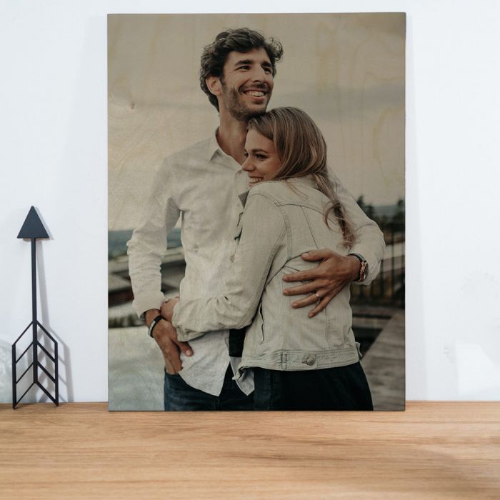 regali per l'anniversario di matrimonio foto su legno personalizzabile