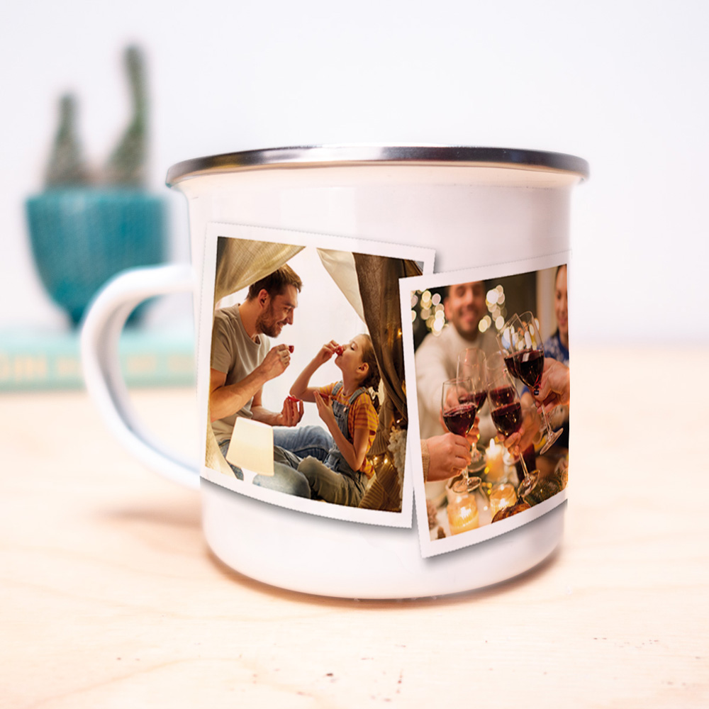 Tazza in Metallo Personalizzata con Foto regali di natale tazza di metallo personalizzabile con foto