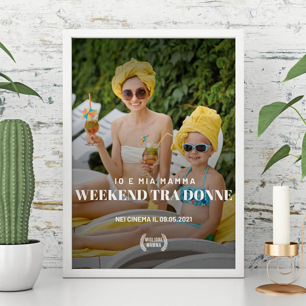 Poster Personalizzato in Stile Locandina di Film regali per la festa della mamma poster personalizzato in stile locandina di film