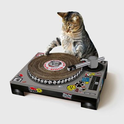 Tiragraffi a forma di Giradischi per Gatti Tiragraffi a forma di Giradischi per Gatti