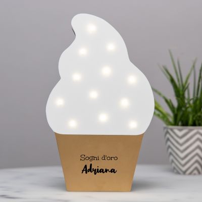Lampada LED Gelato con Testo Lampada LED Gelato con Testo