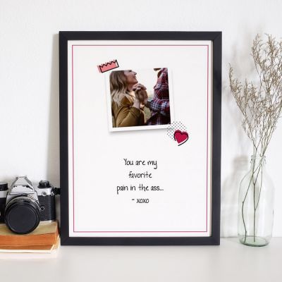 Poster personalizzabile con foto e citazione Poster personalizzabile con foto e citazione