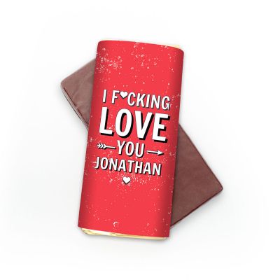 Cioccolato personalizzabile I f*cking love you Cioccolato personalizzabile I f*cking love you