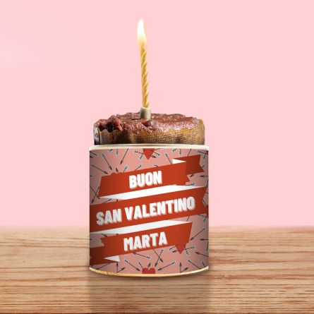 Torta in Lattina con Testo