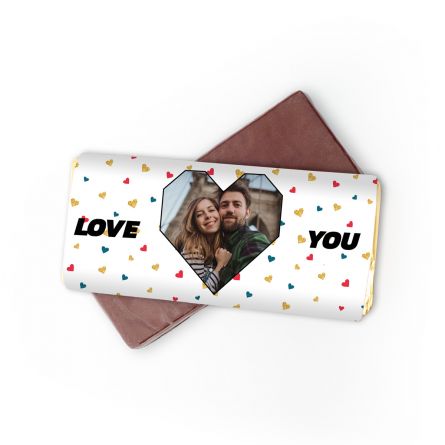 Cioccolato personalizzabile con foto e testo