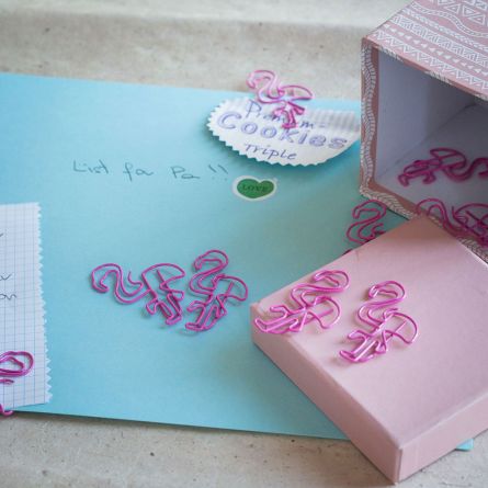 Graffette Fenicottero - Set da 2 confezioni