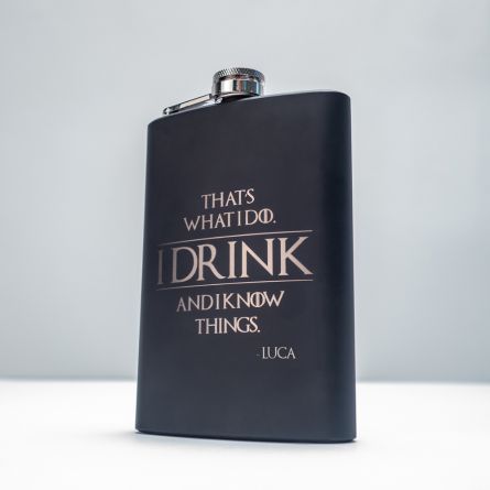 Fiaschetta personalizzabile I Know Things