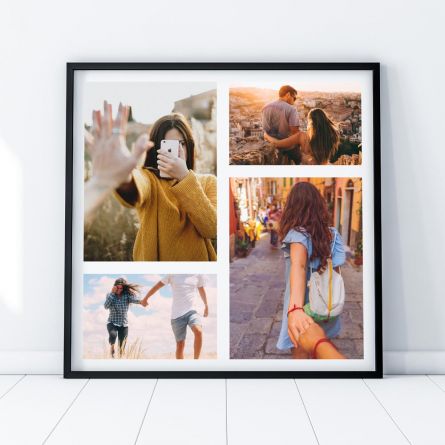 Foto poster personalizzabile con 4 foto