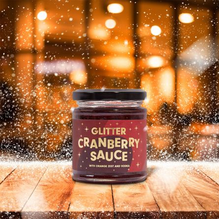 Salsa di Mirtilli Rossi Glitterata