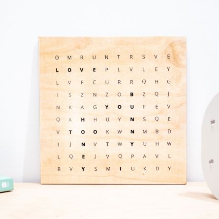 Quadro in legno personalizzabile “Cerca la parola”
