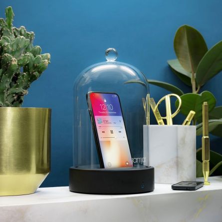 Campana di Vetro per Smartphone con Altoparlante Bluetooth