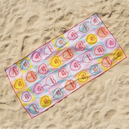 Asciugamano da Mare con Cuori