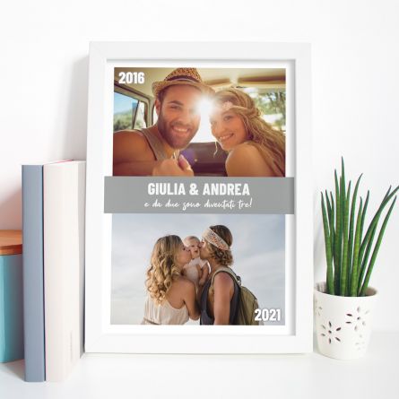 Poster con 2 Foto e Testo