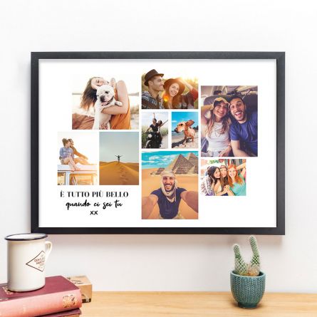 Poster con Collage di Foto e Testo