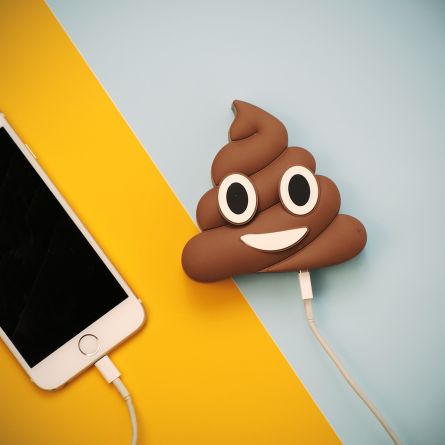 Caricabatterie per smartphone Emoji Poop