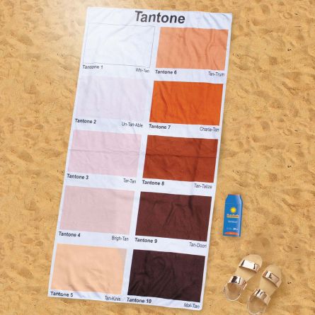 Asciugamano con Tabella di Colori dellโAbbronzatura