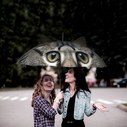 Ombrello con Orecchie Cane e Gatto