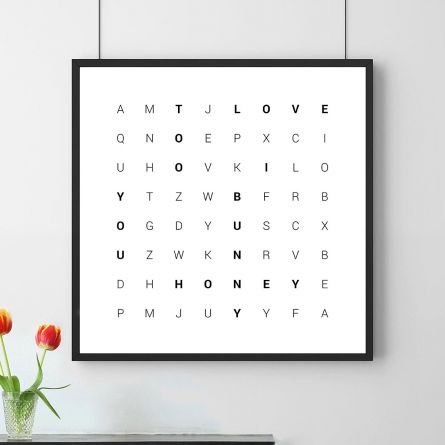 Poster Mix Di Parole Personalizzato