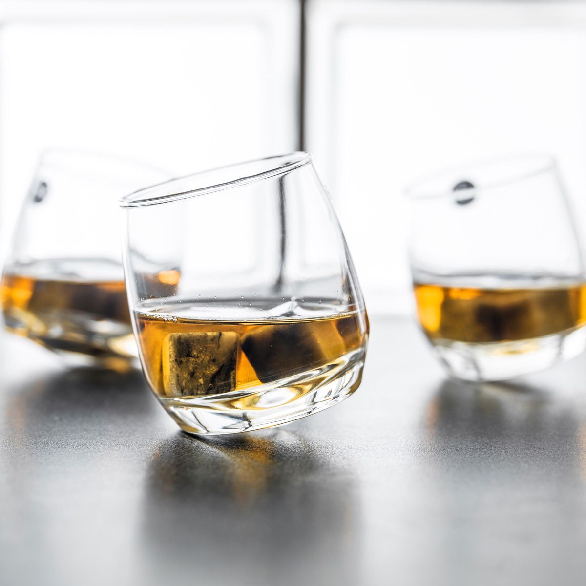 Bicchieri Che Ruotano Set Da 2 Bicchieri Da Whisky In Vetro Borosilicato - Tippling Tumblers 175 Ml Bicchieri Tumbler - 4