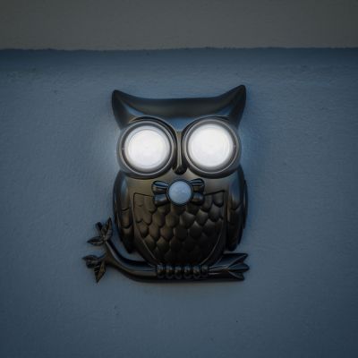 Illuminazione - Owl Light – Luce da esterno a forma di gufo con sensore di movimento