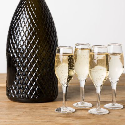 Tazze & Bicchieri - Bicchierini da liquore a forma di flute da champagne - Set da 4