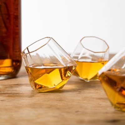Regalo fratello - Bicchierini da liquore Diamante - Set da 4 Bicchieri