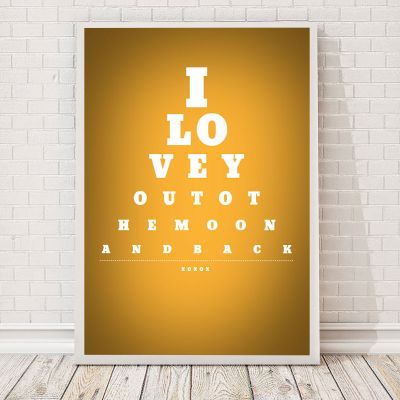 Poster esclusivi - Tabella oculistica – poster personalizzabile
