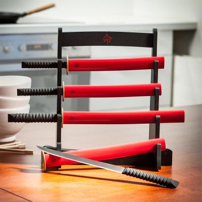 Regali per coppia - Il kit espositore coltelli da cucina Samurai