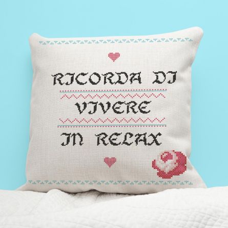 Federa da Cuscino Personalizzabile Effetto Ricamo