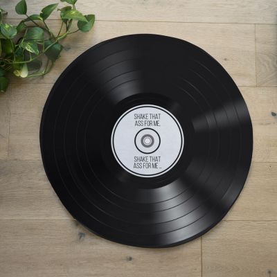 Tappeto da Bagno Personalizzabile a Forma di Vinile Tappeto da Bagno Personalizzabile a Forma di Vinile