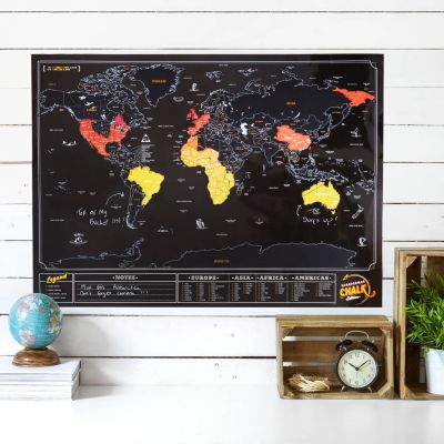 Mappa del Mondo da Grattare – Ardesia Mappa del Mondo da Grattare – Ardesia