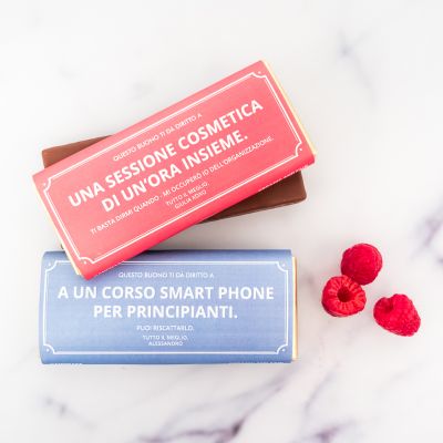 Coupon personalizzato con Cioccolata Coupon personalizzato con Cioccolata